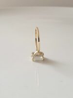 Unique 2.25 Carat Radiant Cut White Diamond "Hidden Halo"Fancy Engagement Ring Real 14k Yellow Gold
