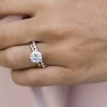 2.96 Ctw Solitaire Round VVS1 Diamond Engagement Ring,Full Eternity Wedding Band ,10k Yellow Gold