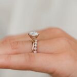 2.96 Ctw Solitaire Round VVS1 Diamond Engagement Ring,Full Eternity Wedding Band ,10k Yellow Gold