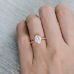 2.30 Carat Oval Cut Diamond Double 4-Prong Solitaire Engagement Ring Solid 14k Rose Gold