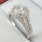 Classic 2.60 Ctw Round White Diamond Wedding Engagement Ring Solid 10k White Gold