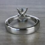 2.00 Carat Princess Cut Brilliant Diamond Classic Engagement Ring 14k Gold Plated