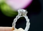 Halo & Infinity Engagement Ring, 2.58 Ctw Marquise Cut VVS1 Diamond Ring Solid 14K White Gold