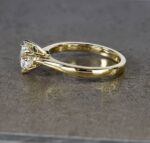 2.30 Carat Solitaire 6-Prong Brilliant Cut Diamond Engagement Ring Solid 14k Yellow Gold