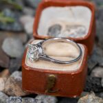 2.30 carat Round Brilliant Diamond Promise Ring Engagement Ring 14k White Gold Over