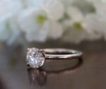 2.40 Carat Brilliant Cut Solitaire Diamond Engagement Ring Promise Ring For Her 14k Yellow Gold Over
