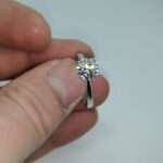 1.93 Ct Round Cut White Diamond Classic Engagement Ring & Promise Ring 925 Sterling Silver