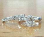 2.38 Ctw Oval Cut Solitaire Diamond Engagement Ring Wedding Band 14k White Gold Over