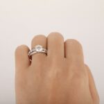 1.50 Carat Forever Round Solitaire Diamond Engagement Ring Wedding Band 14k White Gold Plated