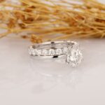 1.50 Carat Forever Round Solitaire Diamond Engagement Ring Wedding Band 14k White Gold Plated