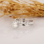 1.50 Carat Forever Round Solitaire Diamond Engagement Ring Wedding Band 14k White Gold Plated