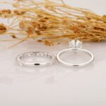 1.50 Carat Forever Round Solitaire Diamond Engagement Ring Wedding Band 14k White Gold Plated