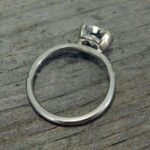 Half Bezel 2.00 Carat Excellent Cut Round Diamond Engagement Ring 14k Gold Over