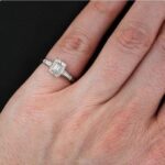 2.56 Ctw Emerald Cut Solitaire Diamond Side Baguette 3-Stone Engagement Ring 10k White Gold