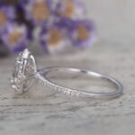 2.50 Ctw Round D/VVS1 Diamond Cushion Shape Halo Wedding Engagement Ring 14k Gold Over