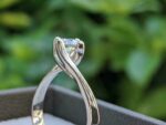 1.50 Carat Round Cut Diamond Classic Engagement Ring Real 925 Sterling Silver Promise Ring For Her