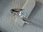 1.50 Carat Round Cut Diamond Classic Engagement Ring Real 925 Sterling Silver Promise Ring For Her
