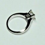 3.00 CT Princess Cut White Diamond Luxury Wedding Engagement Ring Solid 14k White Gold
