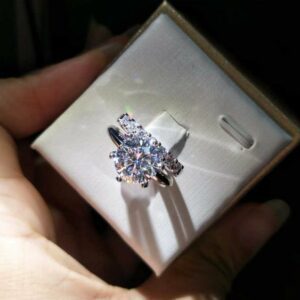 2.50 Carat Solitaire Brilliant Cut Diamond Engagement Ring Bridal Set 14k White Gold